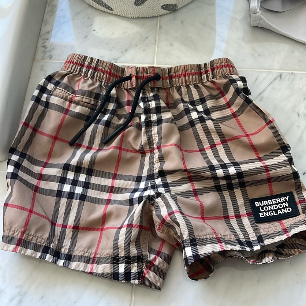 Boys Burberry Swim Trunks 2T